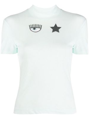 Chiara Ferragni logo-print cotton T-shirt - Green