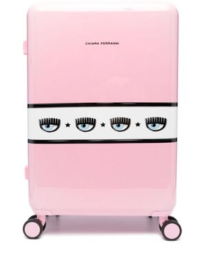 Chiara Ferragni medium Logomania travel case - Pink