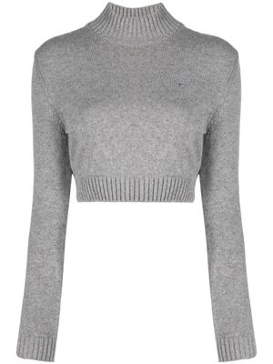 Chiara Ferragni metallic-threading jumper - Grey