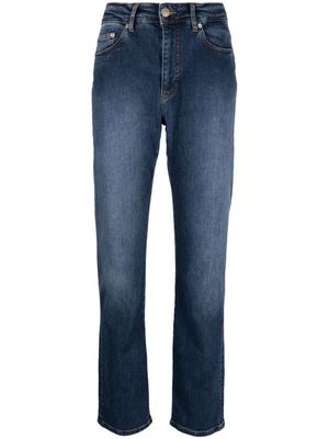 Chiara Ferragni mid-rise cotton skinny jeans - Blue