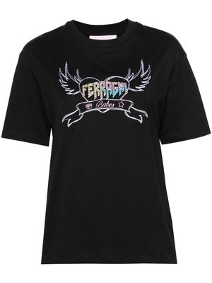 Chiara Ferragni Punk cotton T-shirt - Black