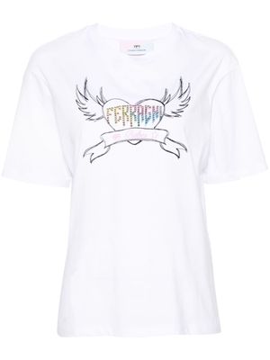 Chiara Ferragni Punk cotton T-shirt - White