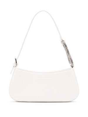 Chiara Ferragni rhinestone-embellished trapeze shoulder bag - White