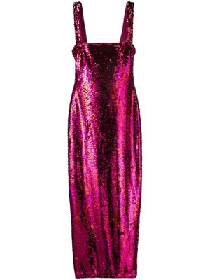 Chiara Ferragni sequin-embellished sleeveless gown - Pink