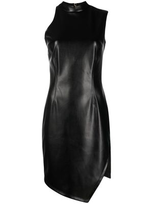 Chiara Ferragni sleeveless faux leather midi dress - Black