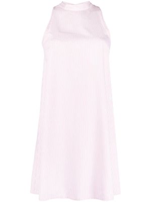 Chiara Ferragni sleeveless striped mini dress - White