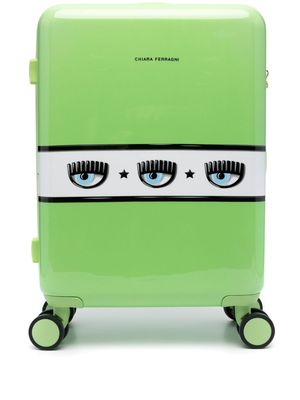 Chiara Ferragni small Logomania travel case - Green