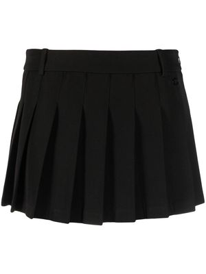 Chiara Ferragni solid pleated mini-skirt - Black