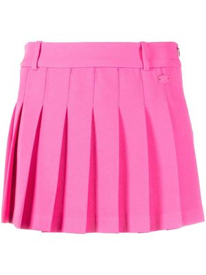 Chiara Ferragni solid pleated mini-skirt - Pink