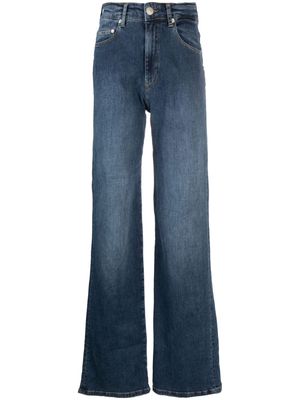 Chiara Ferragni star-embroidered straight-leg jeans - Blue