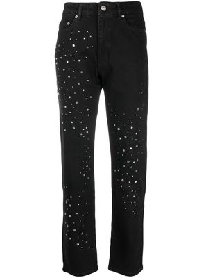 Chiara Ferragni star-print straight-leg trousers - Black