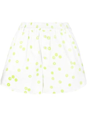 Chiara Ferragni tenis-print shorts - White