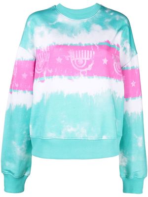 Chiara Ferragni tie-dye print sweatshirt - Green