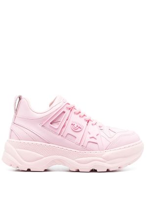 Chiara Ferragni tonal panelled sneakers - Pink