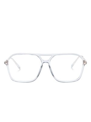 Chiara Ferragni transparent pilot-frame glasses - White