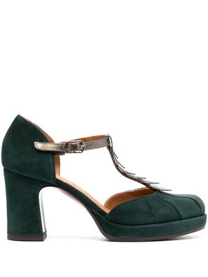 Chie Mihara 80mm buckle-fastening heeled pumps - Green