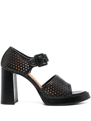 Chie Mihara Aijin 100mm leather sandals - Black