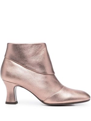 Chie Mihara Alio metallic-finish 70mm boots - Pink