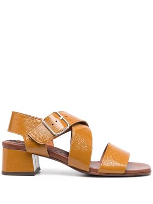Chie Mihara ankle-strap leather sandals - Orange