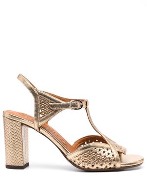 Chie Mihara Bessy 85mm metallic sandals - Gold