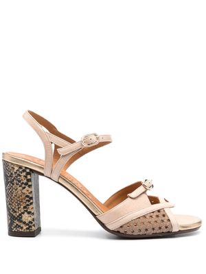 Chie Mihara Bindi 85mm leather sandals - Neutrals