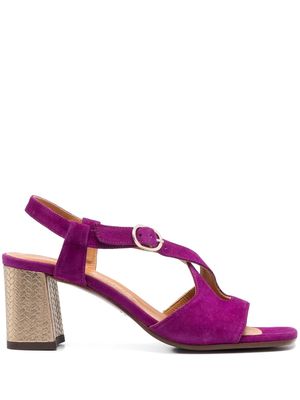 Chie Mihara crossover-strap leather sandals - Purple