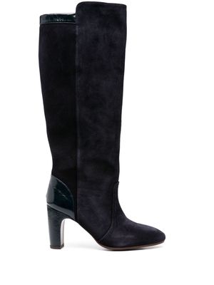 Chie Mihara Eryan 90mm suede boots - Blue