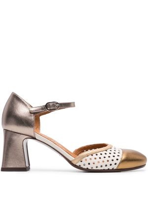 Chie Mihara Fiza 55mm leather pumps - Gold