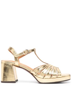 Chie Mihara Gabalta metallic-finish sandals - Gold