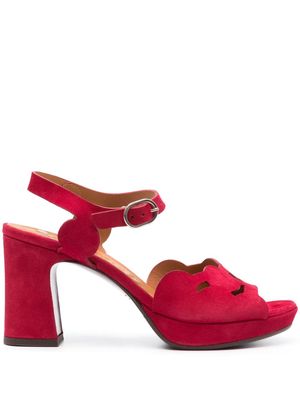 Chie Mihara Kei 85mm cut-out sandals - Red