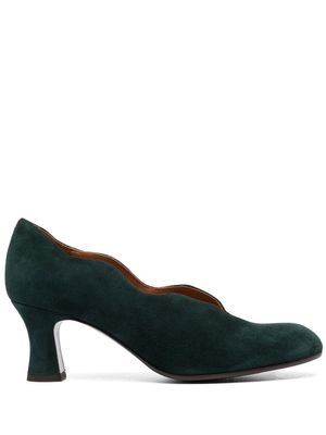 Chie Mihara leather scallop pumps - Green