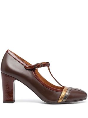 Chie Mihara Mary Jane side-buckle pumps - Brown