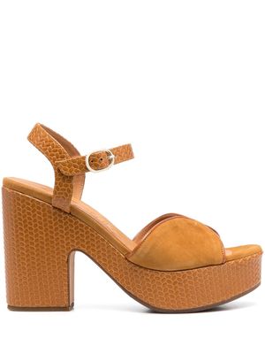 Chie Mihara open-toe leather sandals - Brown