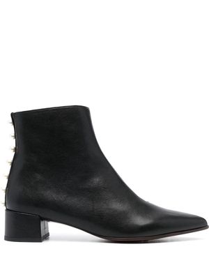 Chie Mihara pearl-embellished ankle boots - Black