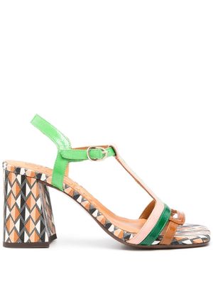 Chie Mihara Piyata 70mm leather sandals - Green