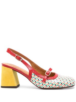 Chie Mihara Sunami 65mm leather pumps - Red