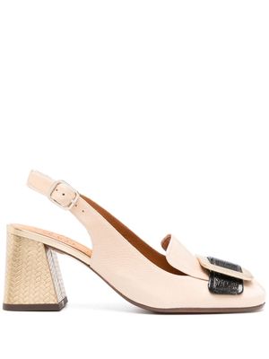 Chie Mihara Suzan 75mm patent-leather pumps - Neutrals