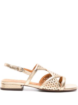 Chie Mihara Tassi leather sandals - Gold