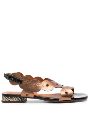 Chie Mihara Teide metallic sandals - Brown