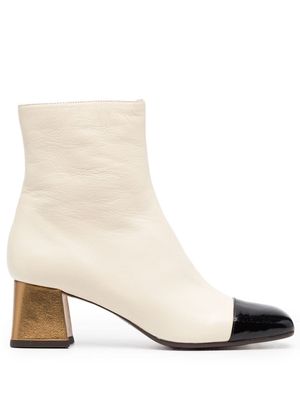 Chie Mihara two-tone leather ankle boots - SALOU