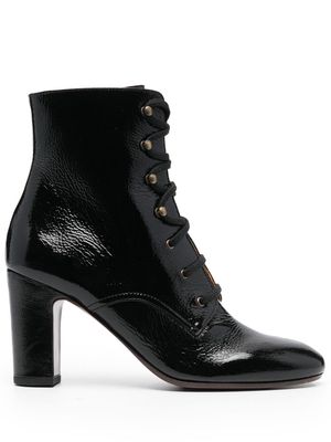 Chie Mihara Watala lace-up patent boots - Black