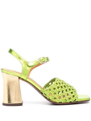 Chie Mihara woven open-toe 90mm sandals - Green