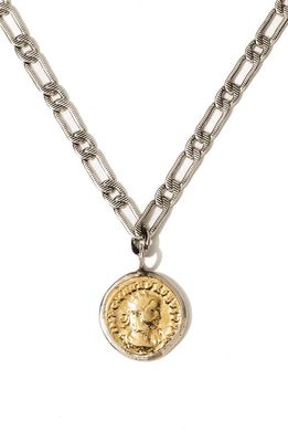 Child of Wild Aurelian Coin Pendant Necklace in Silver