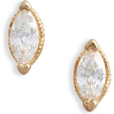 Child of Wild Celestial Cubic Zirconia Stud Earrings in Gold 