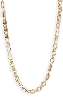 Child of Wild Twisted Cosmos Cubic Zirconia Chain Necklace in Gold