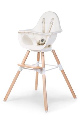 CHILDHOME Evolu One.80° High Chair in White