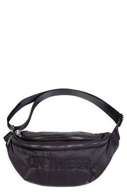 CHILDHOME On The Go Water Repellent Belt Bag in Puffer Black