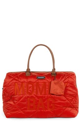 CHILDHOME XL Quilted Travel Diaper Bag in Puffer Red