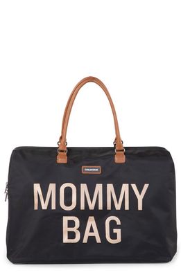 CHILDHOME XL Travel Diaper Bag in Black/Gold