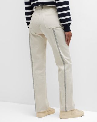 Childhood Seamed Straight Ankle Jeans